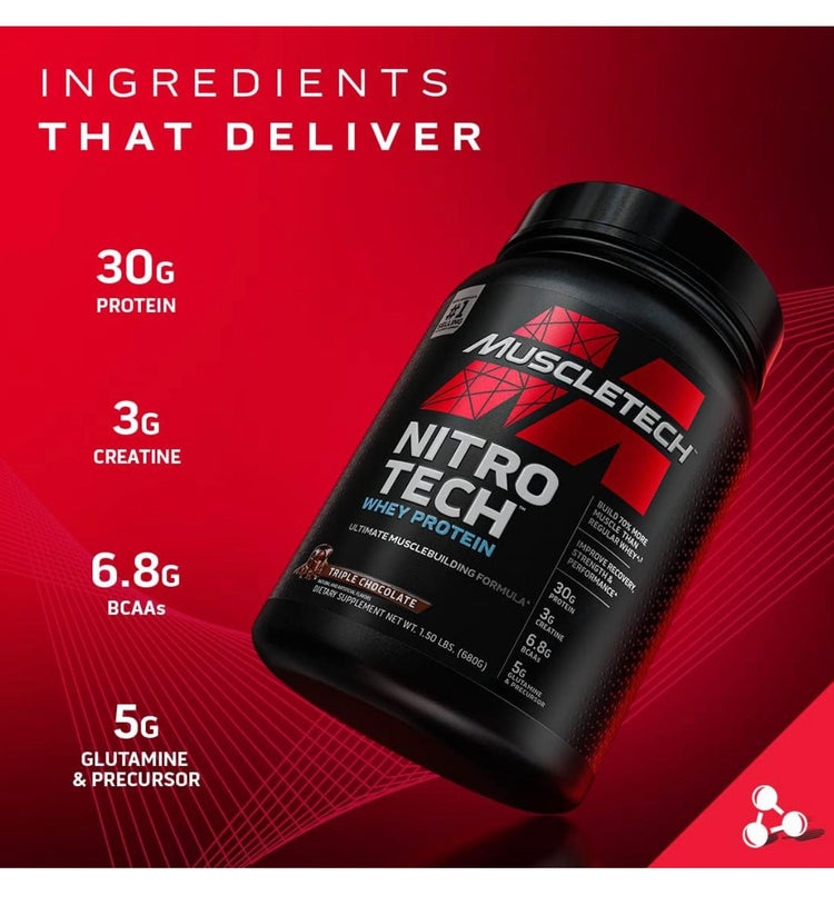 NITRO TECH WHEY PROTEIN  181-Kg  VANILLA FLAVOUR